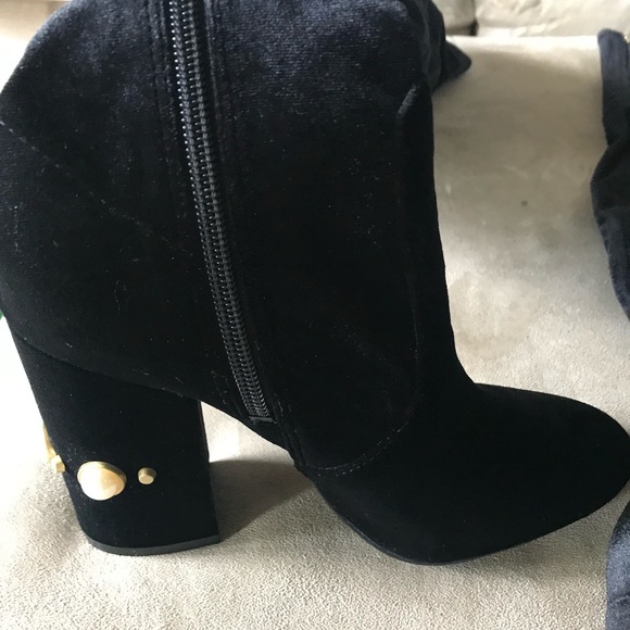 Ivanka black suede high boots - Picture 4 of 6